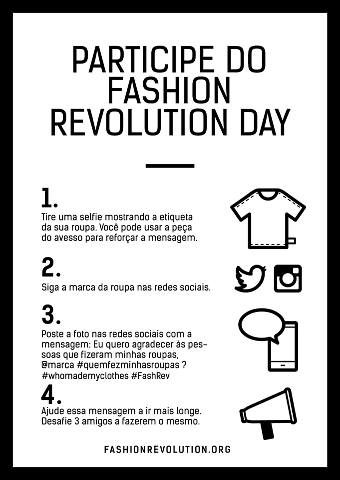 Fashion Revolution Day Te Convida A Ser Curioso, Se Informar E Fazer A  Diferença • modefica